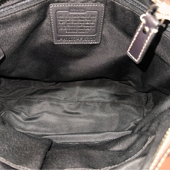 Coach Chelsea Heritage Stripe Signature Coated Canvas Leather Tote Vintage NWT - Picture 13 of 15